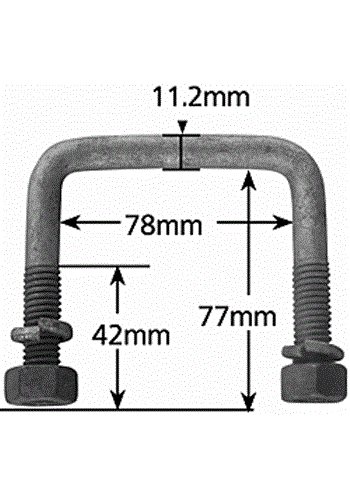 (198564) Galvanized U-Bolt 3
